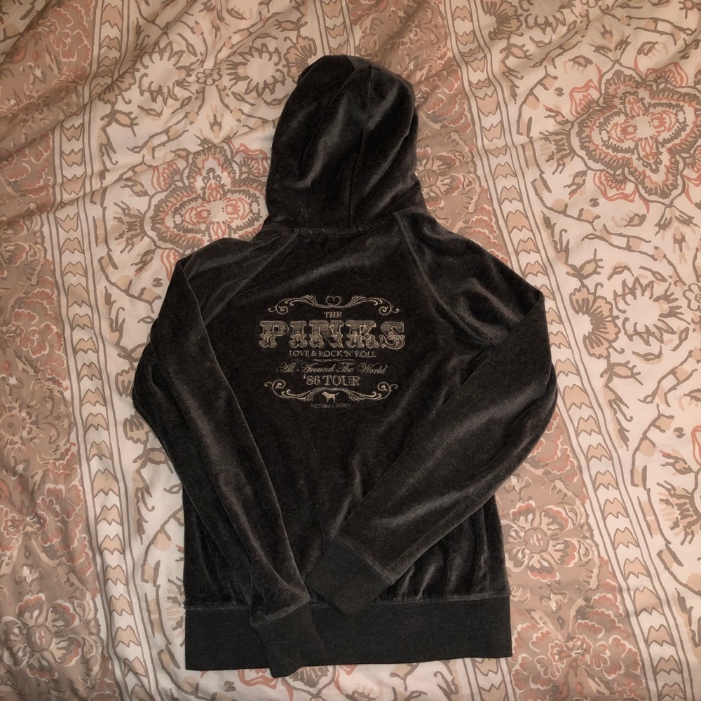 Victoria Secret Pink Velour Zip Up